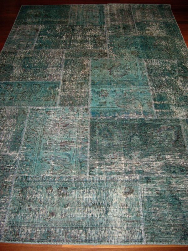 Afghan Vintage Overdye Patchwork
