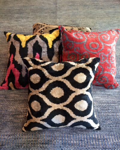 Ikat cushions