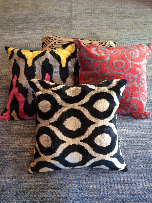 Ikat cushions