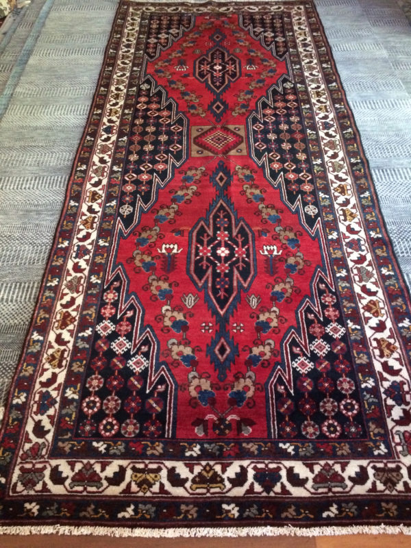 Antique Persian Mazlaghan carpet
