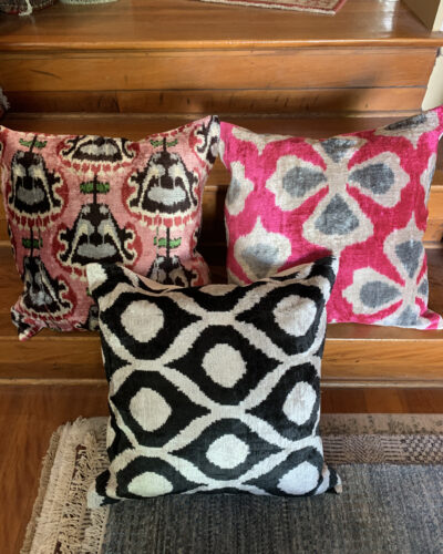 Ikat cushions