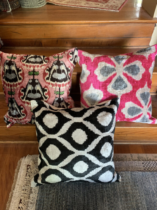 Ikat cushions