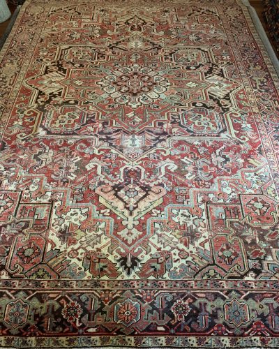 Old Persian Heriz carpet
